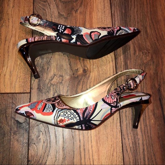 Multicolor slingback heels by J. Renee - Picture 3 of 5